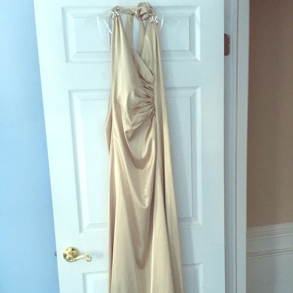 Jessica McClintock gold gown size 2